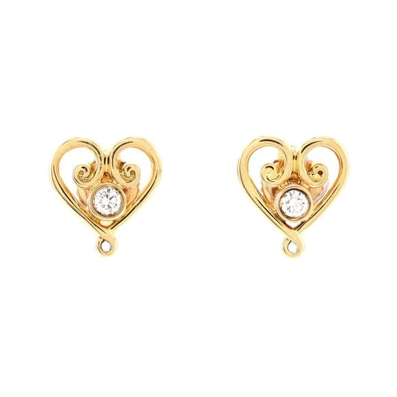 Tiffany & Co. Jewelry Tiffany Co Palomas Venezia Goldoni Heart Stud